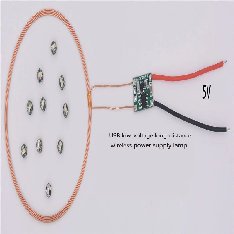 

5V Power 0~80mm Long-Distance Wireless Supply Lamp Module Solution XKT001-09