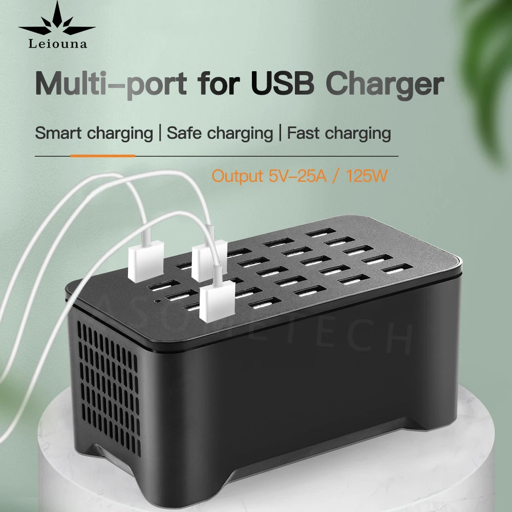 Зарядное устройство с USB портами на 10/15/125 портов 20/25 Вт|Зарядные устройства для