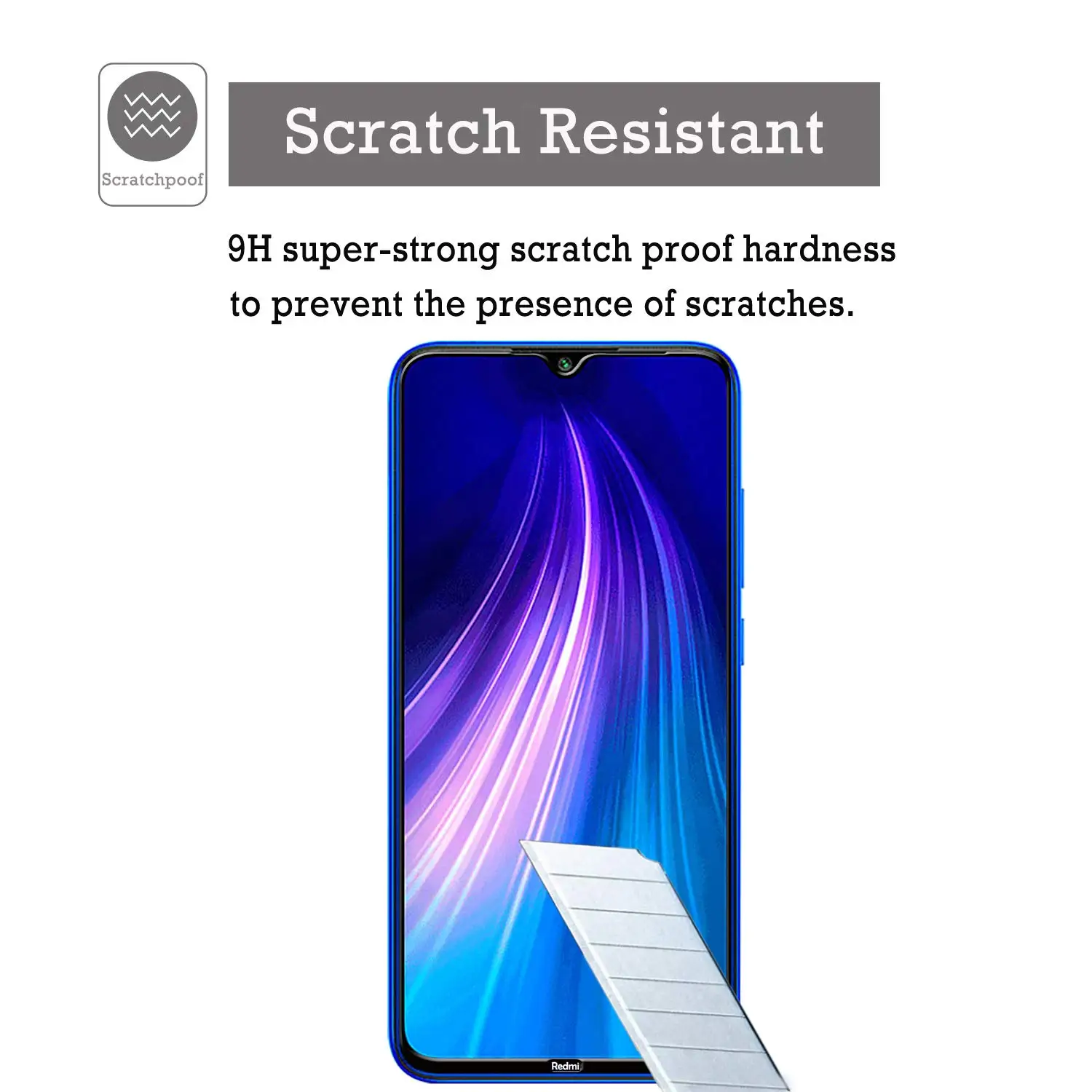 Защитное стекло закаленное 9D для Redmi Note 8 Pro 2 в 1 | Мобильные телефоны и аксессуары