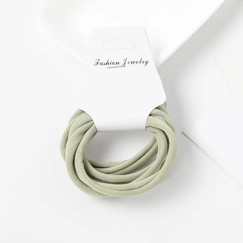 

6 pcs/lot High Elastic Basic Rubber Bands Girls Candy Color Hair Band Fashion Women Basic Hair Accessories Headwear