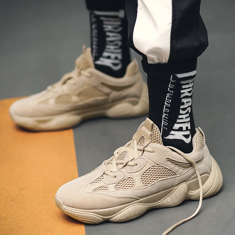 Кроссовки мужские на платформе массивная Вулканизированная толстая подошва