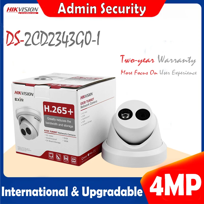 Hikvision DS-2CD2343G0-I 4MP IR сетевая камера с фиксированной башней английская версия 120 дБ WDR
