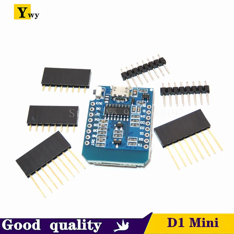 WeMos D1 Mini Pro V3.0 NodeMcu 4MB/16MB bytes Lua WIFI Internet of Things Development board based ESP8266 CH340G Nodemcu V2 |