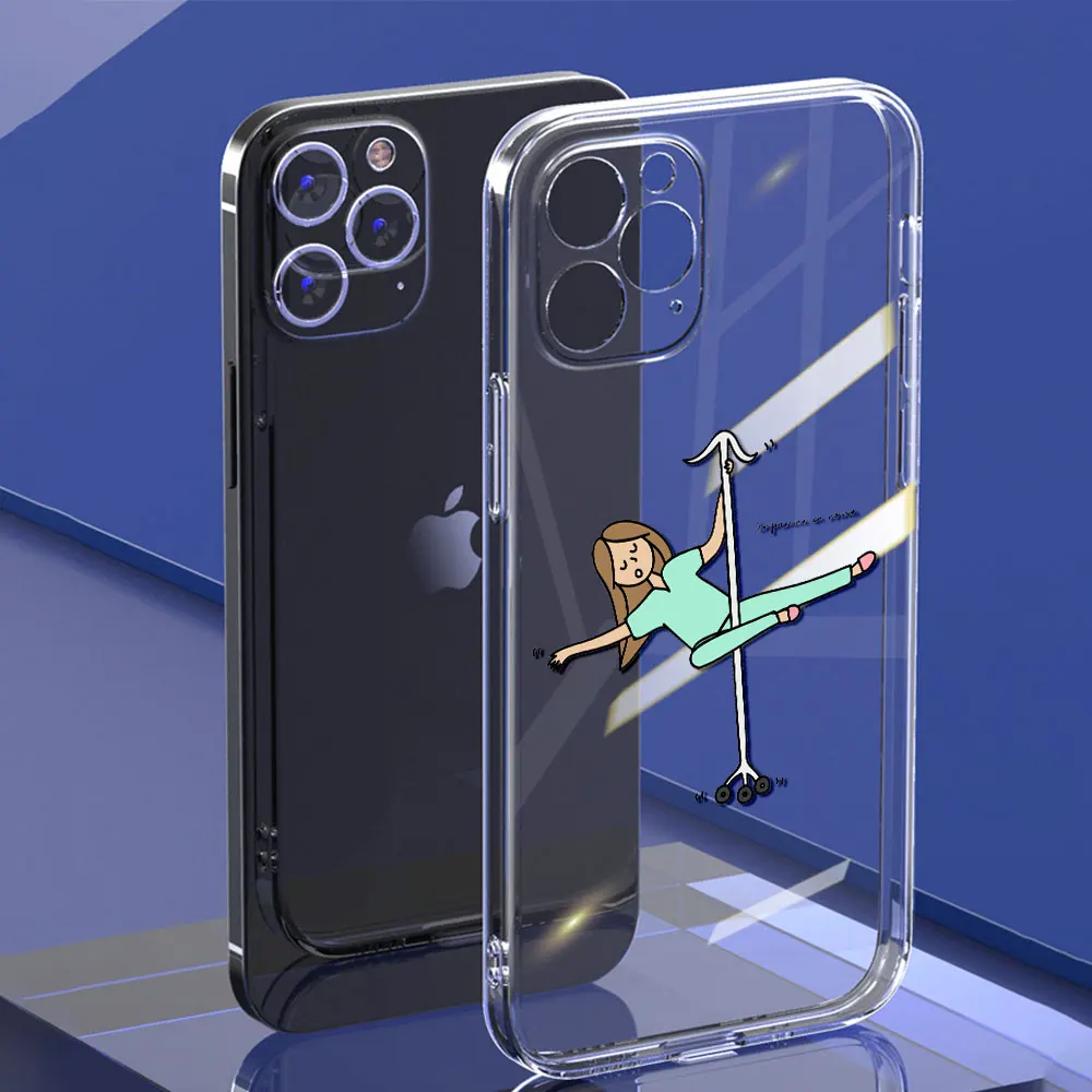 Чехол для Apple iPhone 13 Mini 12 11 Pro Max XR SE 2020 7 8 Plus X XS 6 6S мягкий прозрачный | Мобильные