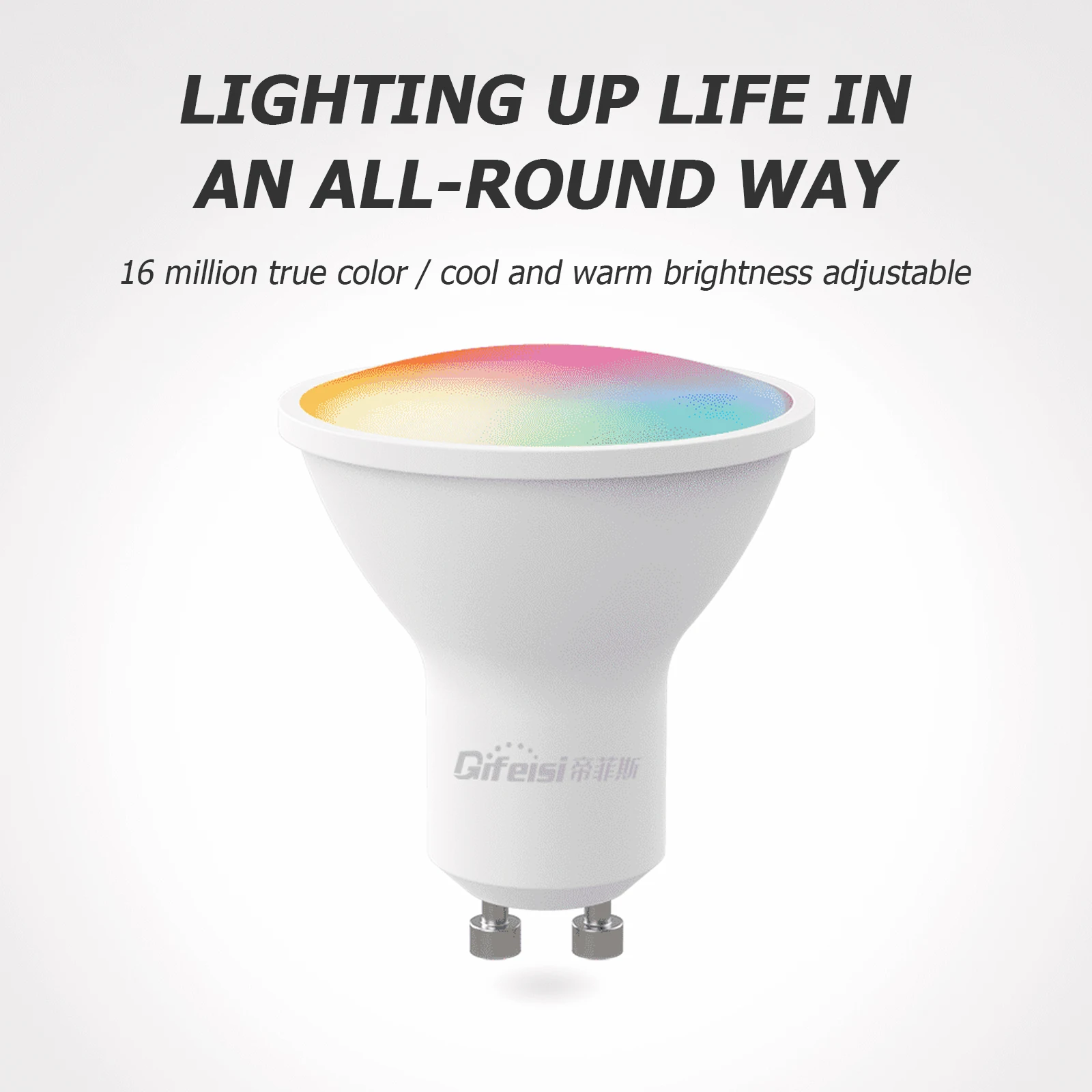 

GU10 Spotlight WiFi Smart Light Bulb 5w RGB+CW 2700-6500K Smart Bulb App Remote Control RGB Light Lamp For Alexa Google Home