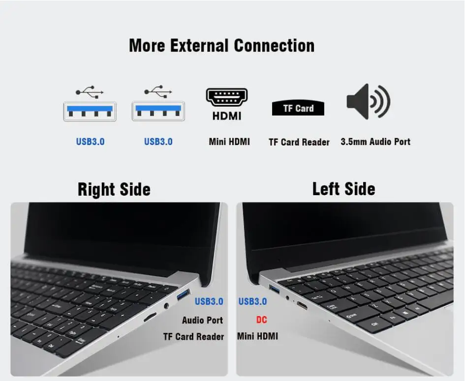 15,6 дюймовый ноутбук Intel i7 8 ГБ ОЗУ 1 ТБ 512G 256G 128G 64G SSD 1080P Windows 10 клавиатура с подсветкой Двухдиапазонная WiFi Игровые ноутбуки