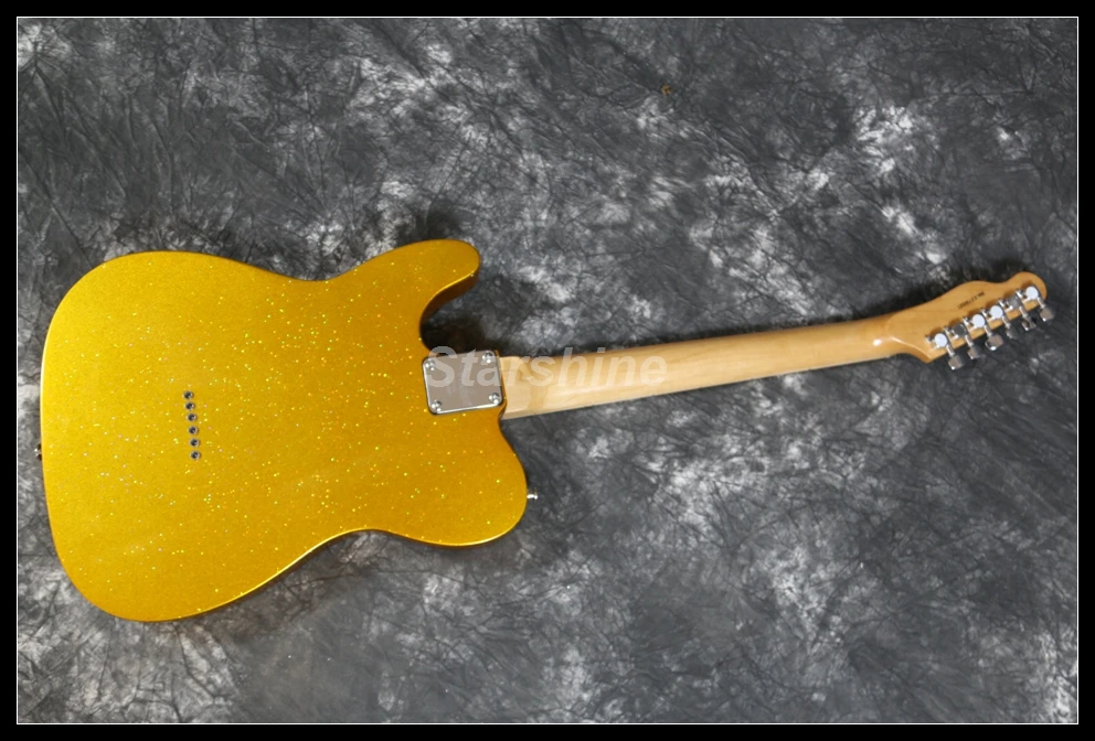 TL Custom Shop электрическая гитара T ER6 золотые верхние струны через