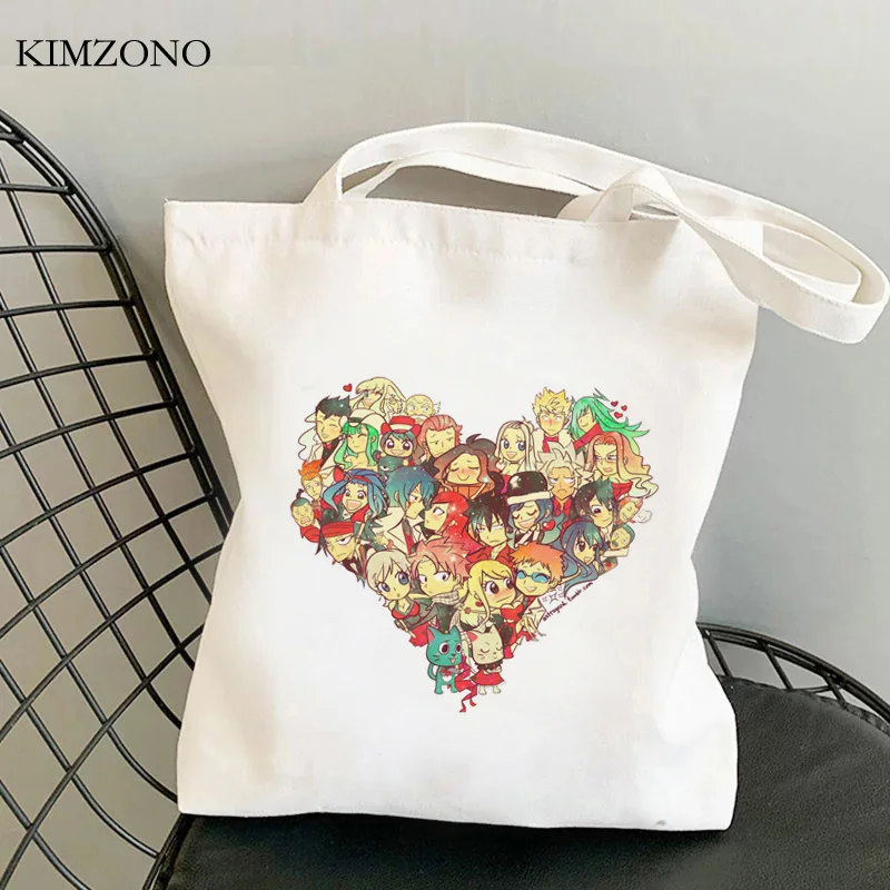 

Сумка для покупок с изображением Феи хвоста, Холщовая Сумка-тоут для покупок, сетчатая плетеная складная сумка из джута