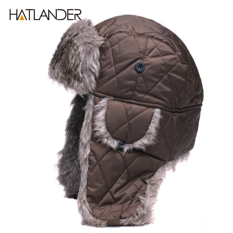 Шапка ушанка HATLANDER для мужчин и женщин уличная теплая Толстая шапка русская
