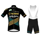Telenet Baloise льва летние мужские велосипедные майки велотрусы с коротким рукавом костюм pro team цикла Горный велосипед одежда ciclismo