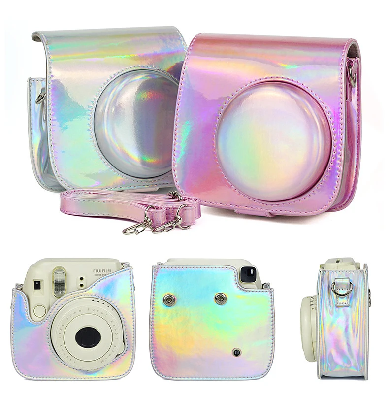 Fujifilm Instax Mini camera Bag ColorfuI мгновенный аксессуар для камеры из искусственной кожи чехол с плечевым ремнем для Instax Mini 9 Min8 8