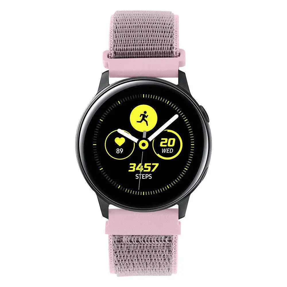 Красочные спортивные часы с нейлоновым ремешком для Galaxy watch active smart watch ремешок для samsung Galaxy 42 мм ремешок для замены часов 20 мм