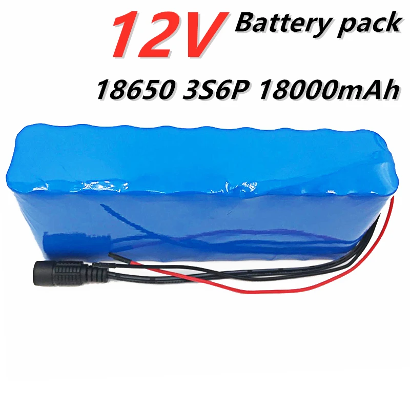 12V 12000mAh литий-ионная аккумуляторная батарея bms DC 11 1 V 12 6 18650 охотничья ксеноновая