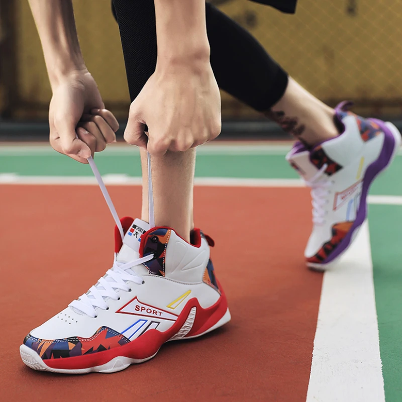 

Для мужчин с высоким берцем Иордания Баскетбол обувь мужская амортизирующие кроссовки для баскетбола Кроссовки противоскользящие Спорт н...