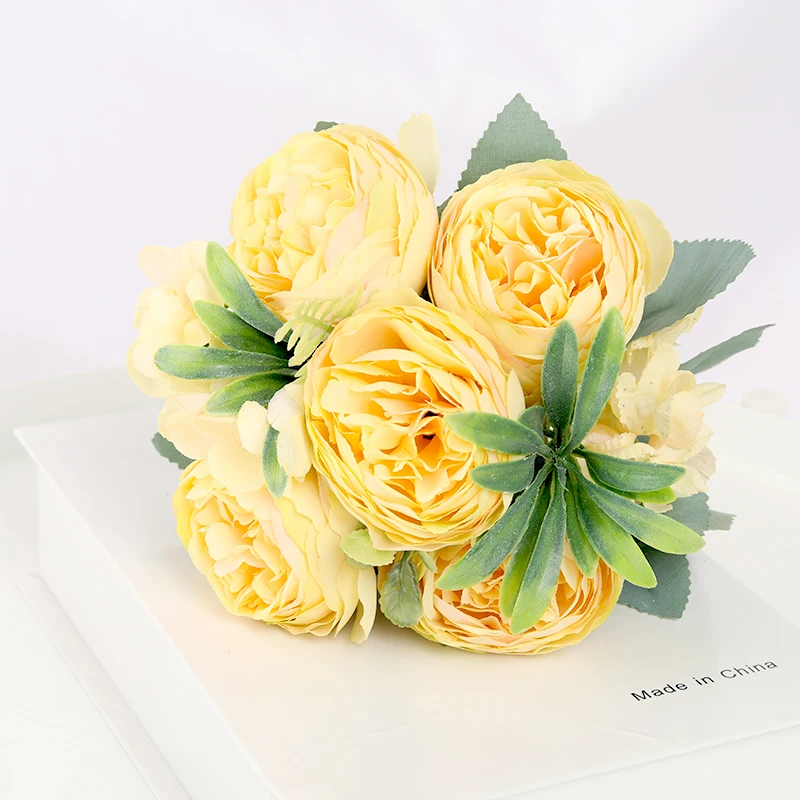 

Искусственный шелковый пион Tenvity розовый 30 см