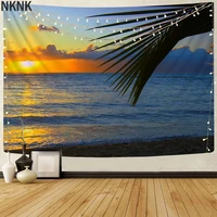 nknk beautiful tapestry beach rug wall sun tapestries coconut tree tenture mandala landscape wall tapestry decor mandala