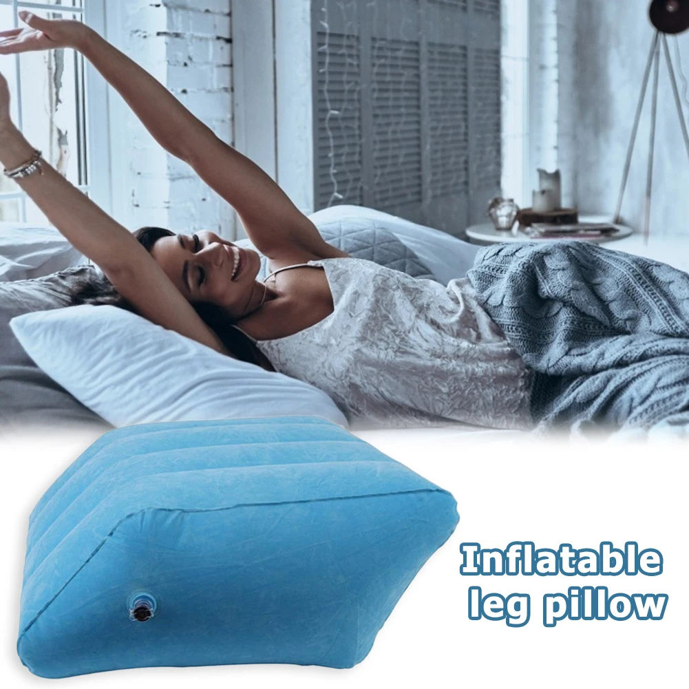 

Rhombus Leg Pillow Portable With Inflatable Pump Body Elevate Feet Knee To Relieve The Knee Swelling Sore Footrest Pillow