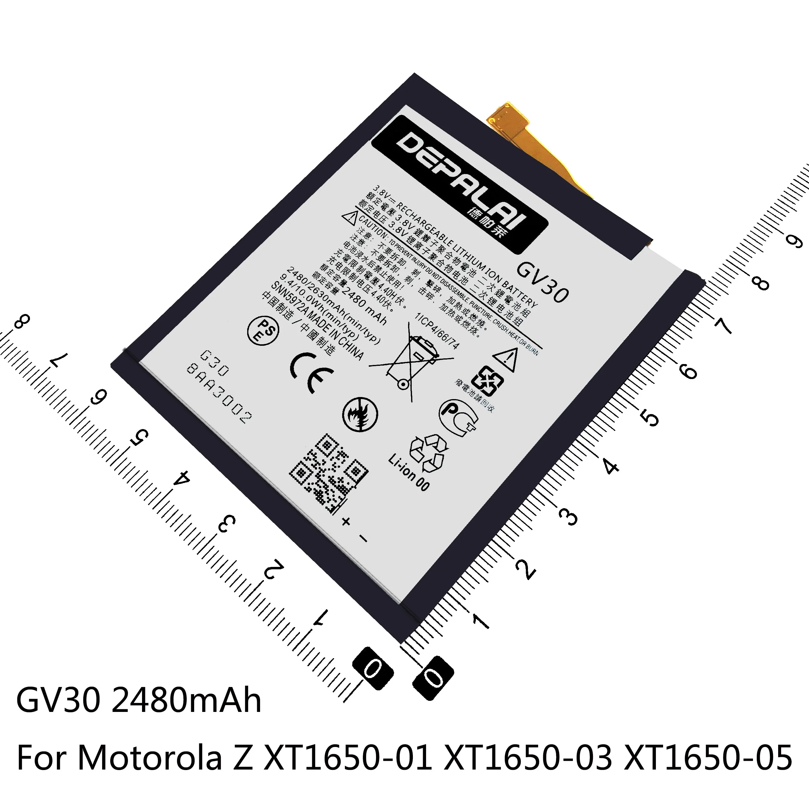 GV30 GV40 батарея для Motorola Moto Z DroidForce XT1650 02 01 03 05 Замена литий полимерный аккумулятор