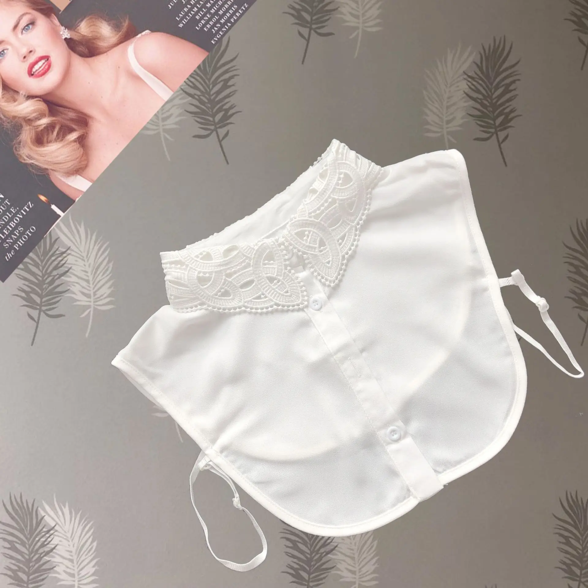 Женский свитер 2021 половинная рубашка шифоновый кардиган с ажурным кружевом и