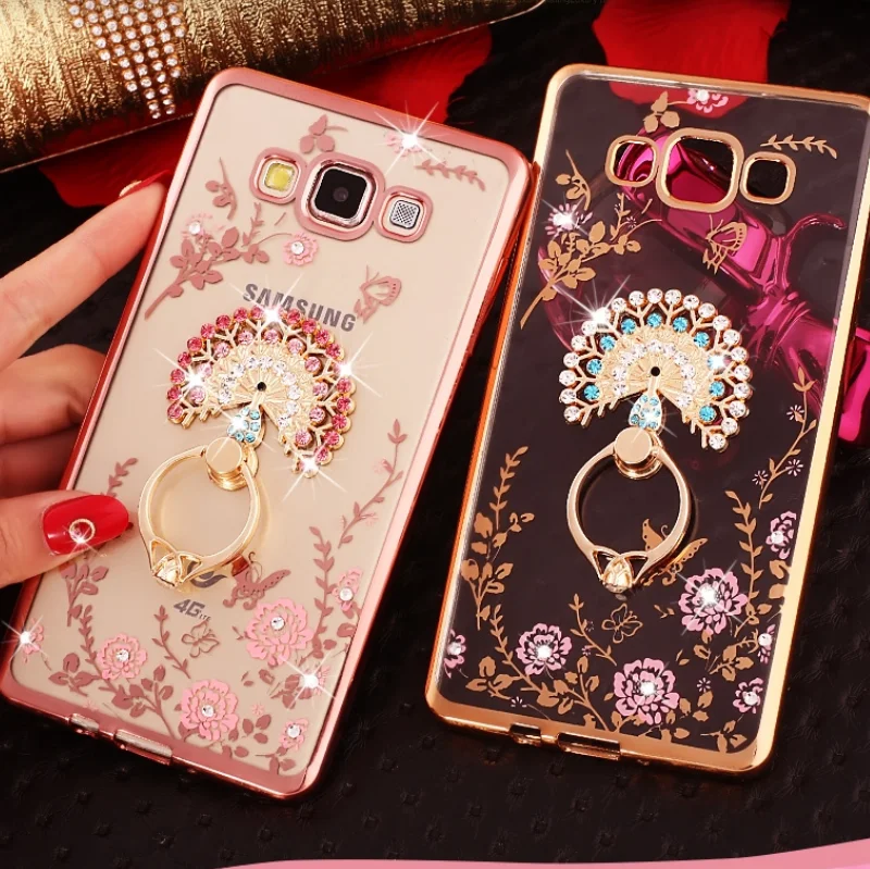 Роскошный чехол для телефона из мягкого термопластика с кристаллами