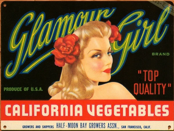 

Glamour Girl Retro tin sign nostalgic ornament metal poster garage art deco bar cafe shop