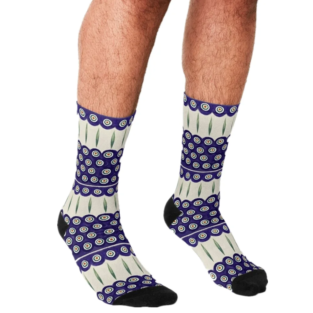 Носки мужские с принтом в стиле хип хоп смешные рисунком библиотеки котов