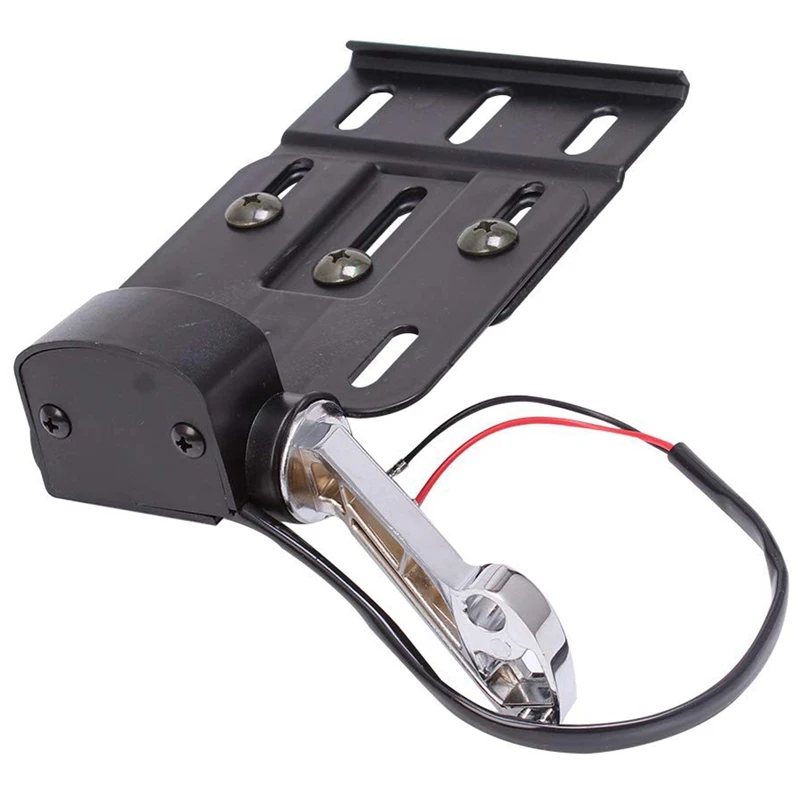 

Telescopic Led Light Side Mount License Plate Holder for Dyna Sportster 1200 Xl 07-16 & Black Rear Passenger Backrest