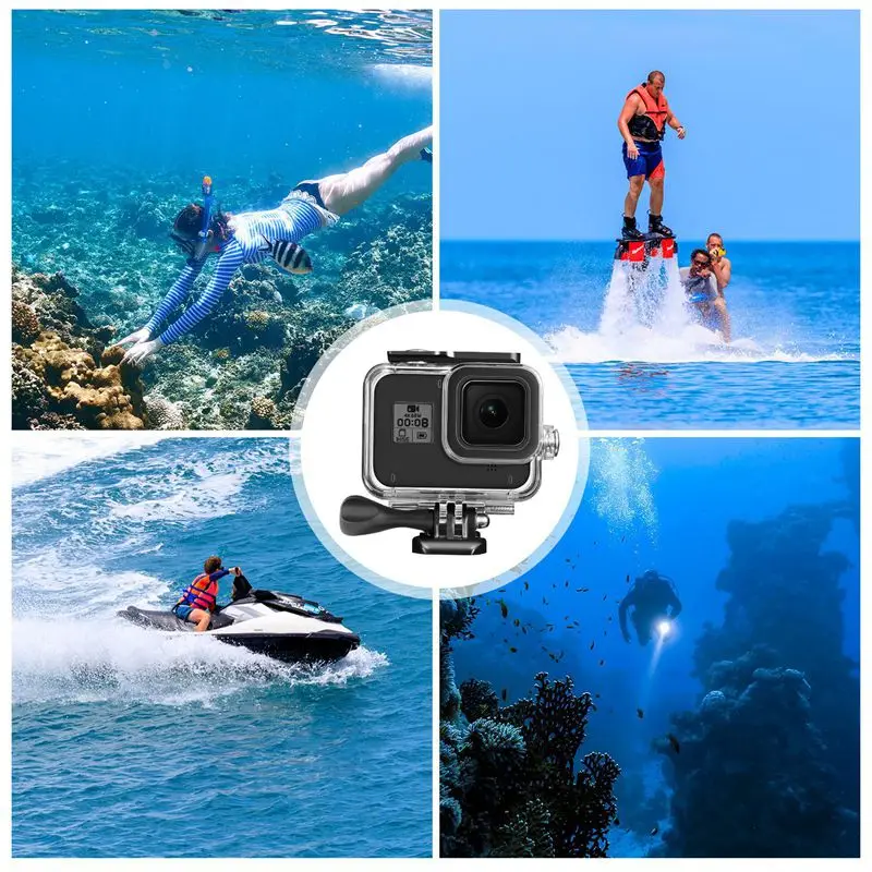 Водонепроницаемый домашний чехол для дайвинга 60 м защитный + 3 цветная красная