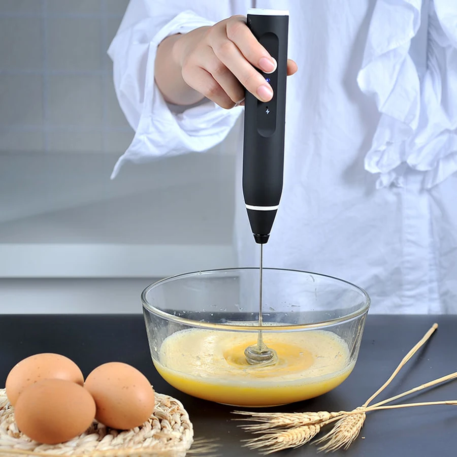 Портативный USB Перезаряжаемые яичное било электрическая мешалка Кофе напиток