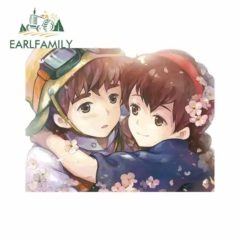 

Наклейки EARLFAMILY для Хаяо Миядзаки, 13 см х 9,9 см, забавные наклейки с граффити, виниловые наклейки на машину