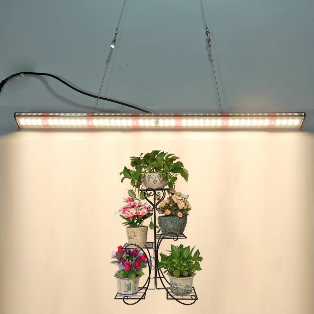 Wholesale 80W Full Spectrum Led Grow Light Phyto lamp Tube Bar Led Strip for Indoor Greenhouse Plant Flower Veg Tent with Power