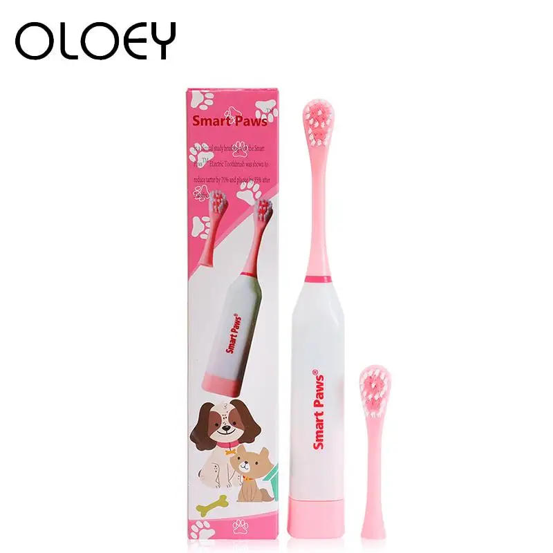 Электрическая зубная щетка для собак чистка зубов с нескользящей ручкой