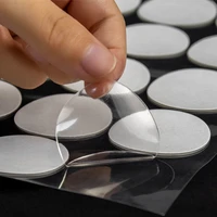 high viscosity traceless double sided adhesive tape velcro dots circular tablecloth sofa cushion fix tape transparent nano tape