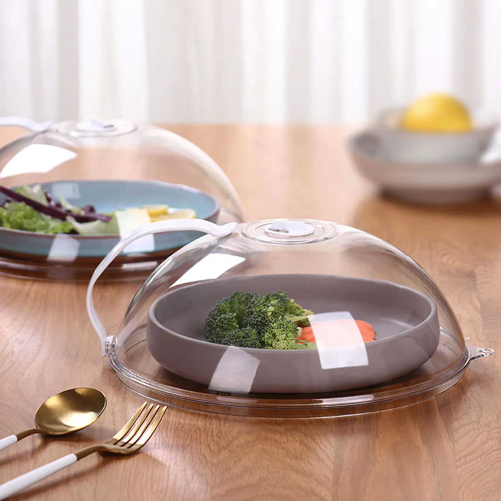 2 шт. изоляция для кухни мульти Слои блюдо крышка с ручкой бытовой пыли покрытие