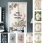 Занавеска для дверного проема, с яркими цветами, для спальни, ванной, домашнего декора, занавеска-перегородка, Короткая занавеска для кухни