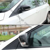 fit for fordfocus escape 2012 2018 high quality real carbon fiber car door side mirror cover replace