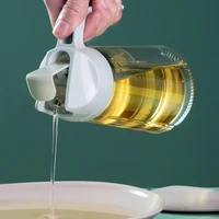 automatic opening and closing japanese oil pot oil vinegar small oil bottle glass leak proof household oil tank kitchen supplies