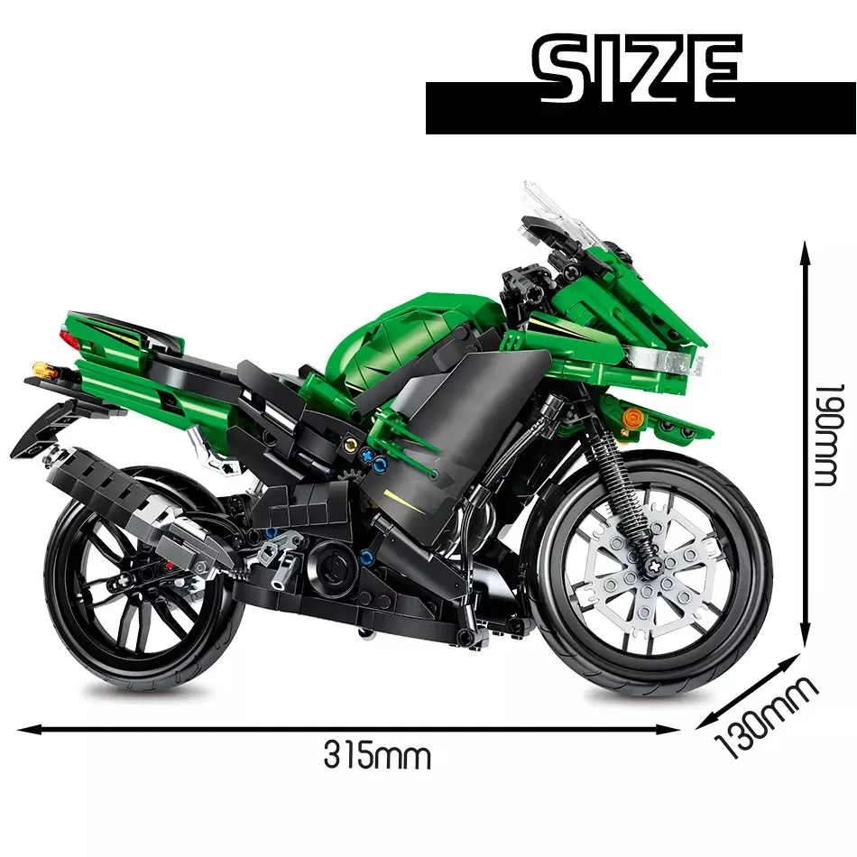 

City Technical MOC Off-road Motorbike Model Building Blocks Creator high-tech Racing Car Motorcycle Bricks Toys For Children