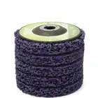 Полировальный полосатый диск, 100 мм, 1 шт., абразивный диск для удаления краски и ржавчины, чистые шлифовальные круги для мотоциклов, прочная угловая шлифовальная машина