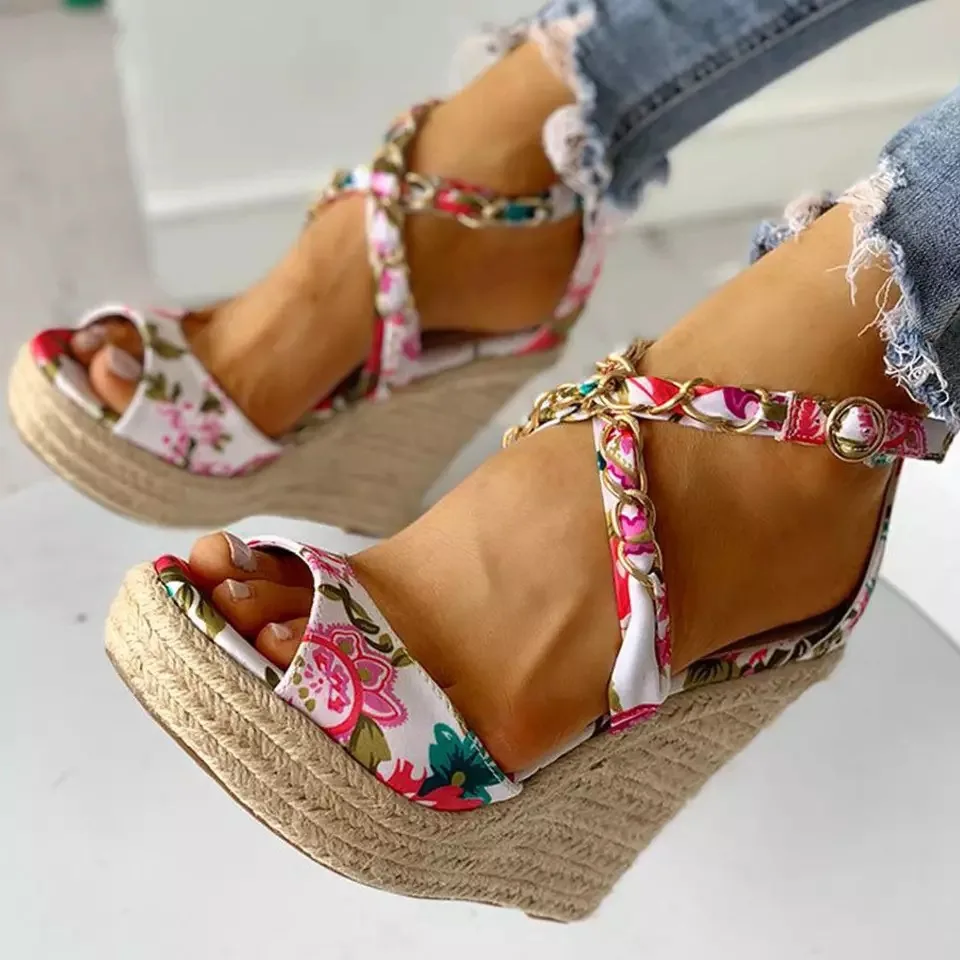 

Casual Platform Sandals Woman Shoes Platform Sandals Women Plus Size Shoes Sandal Cork Elastic Strap Sandals Zapatos De Mujer