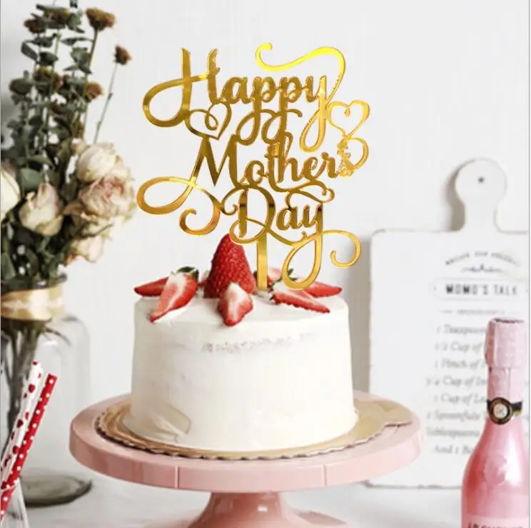

Счастливый День матери торт топпера, Best мама флажки для торта с днем рождения I Love Mama вечерние декор для выпечки торта арильного