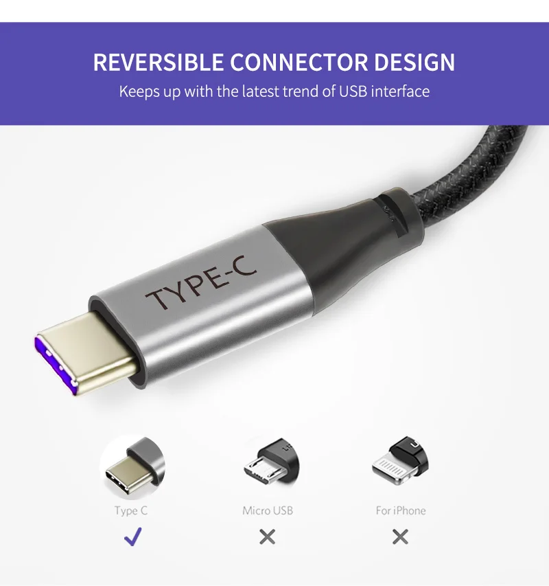 Кабель usb type-C 5А, супер зарядный кабель для huawei p20, быстрая зарядка, кабель для быстрой зарядки samsung S9 Note 9 C199
