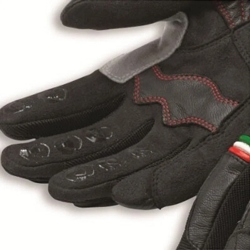 Мотоциклетные гоночные перчатки для сенсорных экранов Ducati кожаные мотогонок по