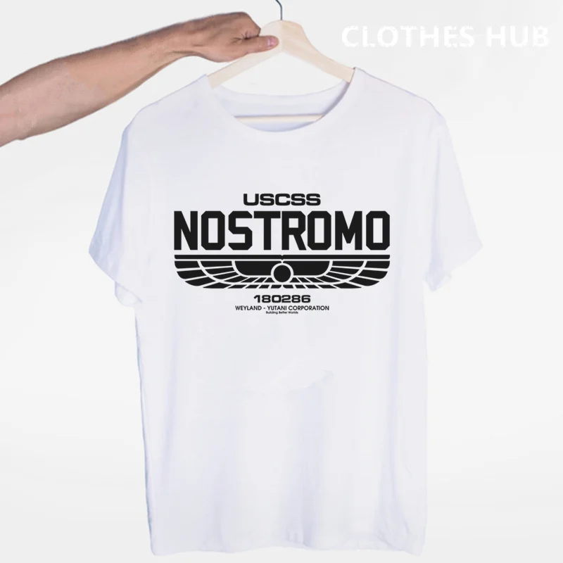 USCSS Nostromo футболка Alien USS Sulaco Colonial Marines Aliens Off World с круглым вырезом и короткими
