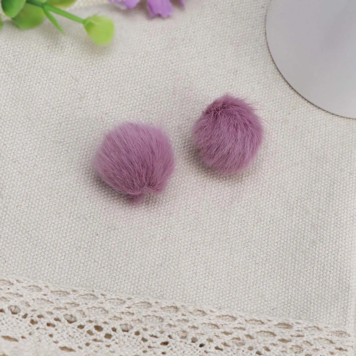20 шт 20 мм имитация Hairball помпон милый меховой шарик ручной работы DIY материал ручной работы волосы серьги шар ювелирные изделия кулон - Цвет: 6