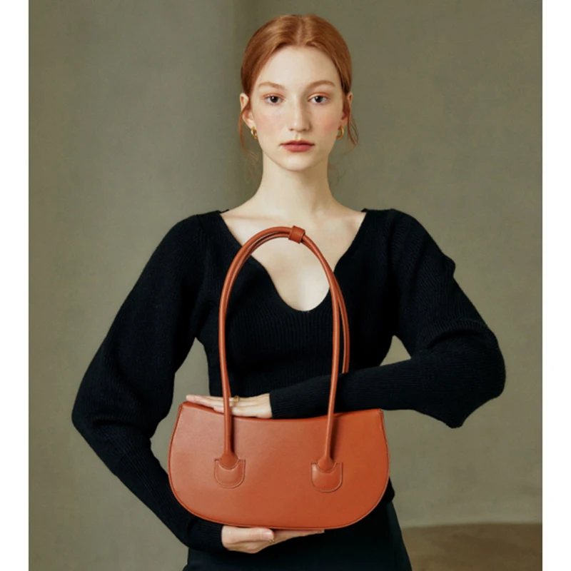 

Нишевая брендовая сумка на одно плечо для подмышек, весна-лето 2021, ретро-дизайн, женская модная новая сумка с полумесяцем