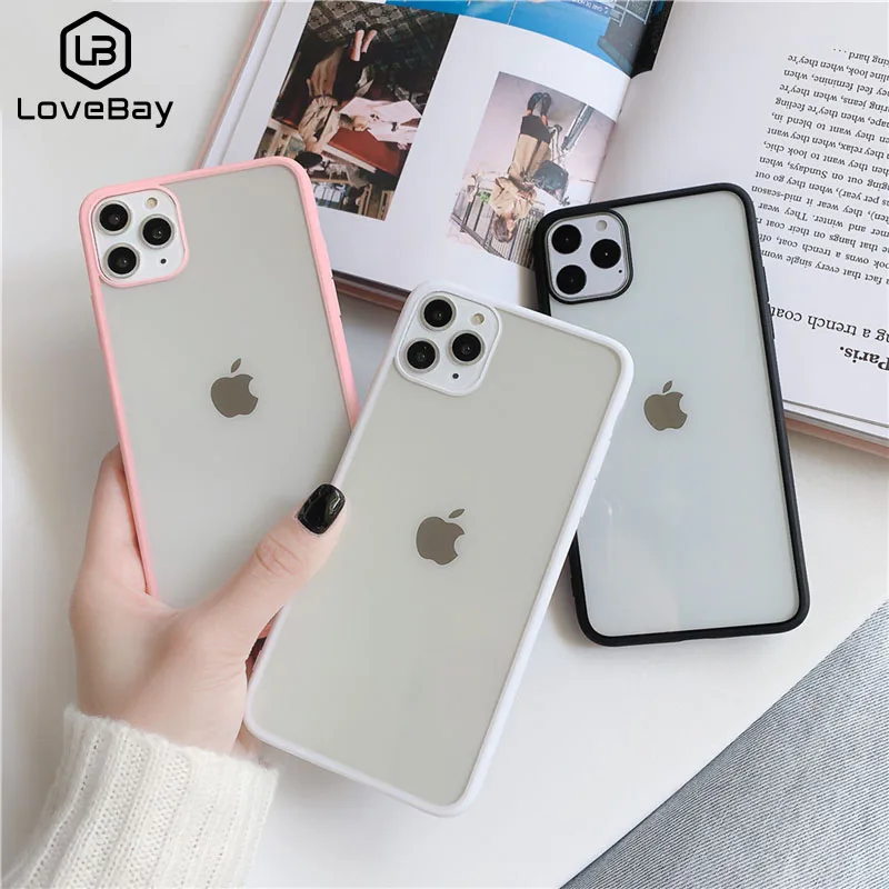 

Lovebay Shockproof Transparent Silicone Phone Case For iPhone 11 Pro Max X XS Max XR 8 7 6 6S Plus Clear Ultra-thin Back Cover