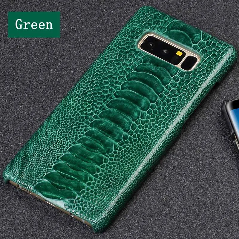 Green Чехол для телефона для Samsung Galaxy S6 S7 S8 S9 S10 плюс страуса ножной тормоз чехол для Note 8, 9, 10, плюс A20 A30 A50 A5 A7 A8 чехол - Цвет: Green