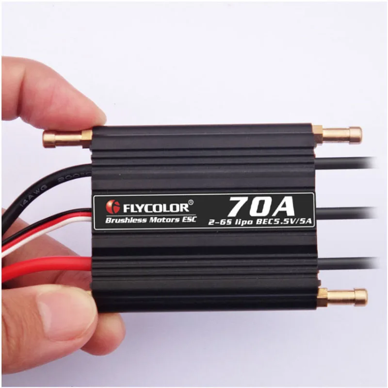 1 шт flycolor 50a 70a 90a 120a 150a бесщеточный esc 2 6s rc лодк