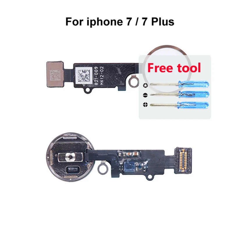 Гибкий кабель для iPhone 7 Plus с сенсором отпечатков пальцев резиновой